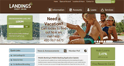 Desktop Screenshot of landingscu.org